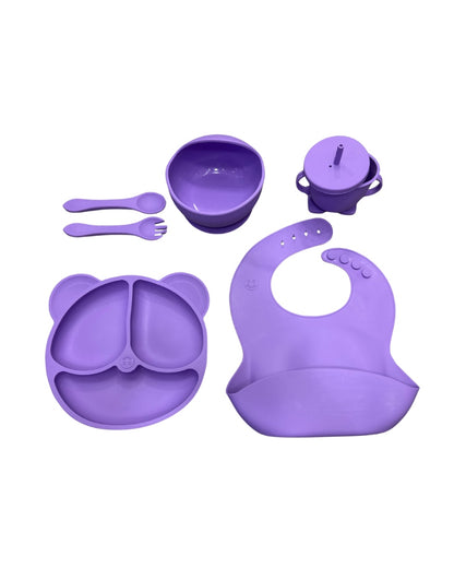 Set Anticaos Vajilla Silicona Para Bebes