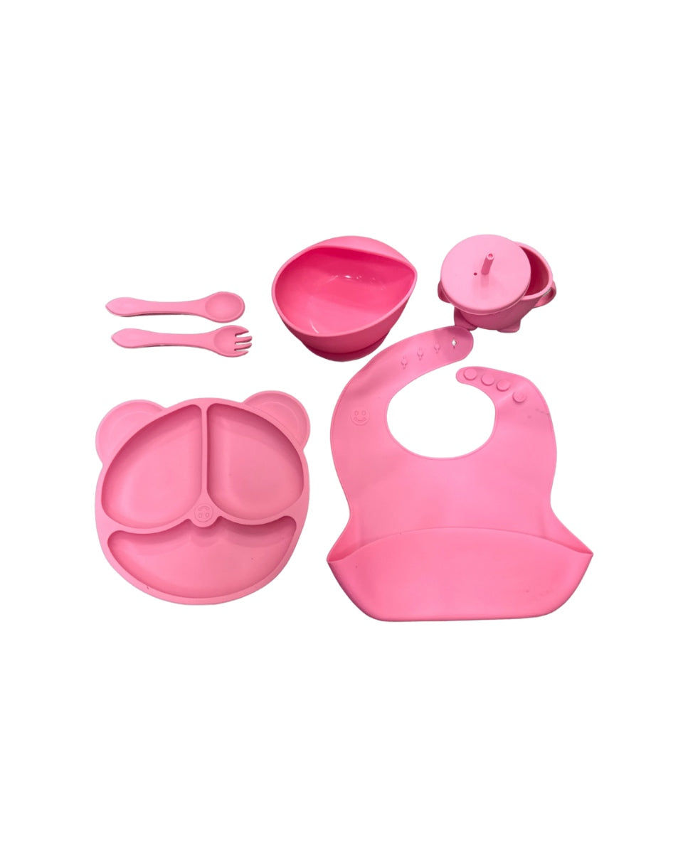 Set Anticaos Vajilla Silicona Para Bebes