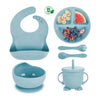 Set Anticaos Vajilla Silicona Para Bebes