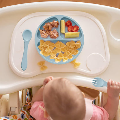 Set Anticaos Vajilla Silicona Para Bebes